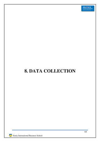 8. DATA COLLECTION




                                      64
Amity International Business School
 