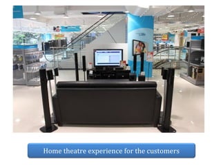 Home theatre experience for the customers

 