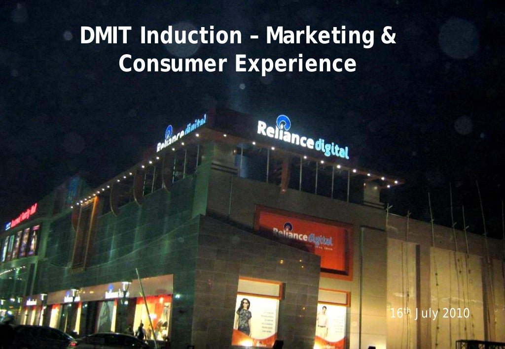Reliance digitalHow to create a POWER BRAND IN RETAIL