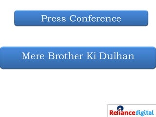 Press Conference   Mere Brother KiDulhan 