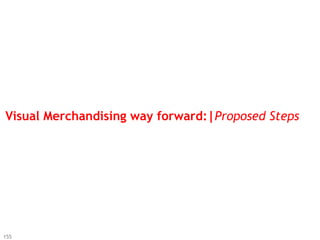 Visual Merchandising way forward:|Proposed Steps




155
 