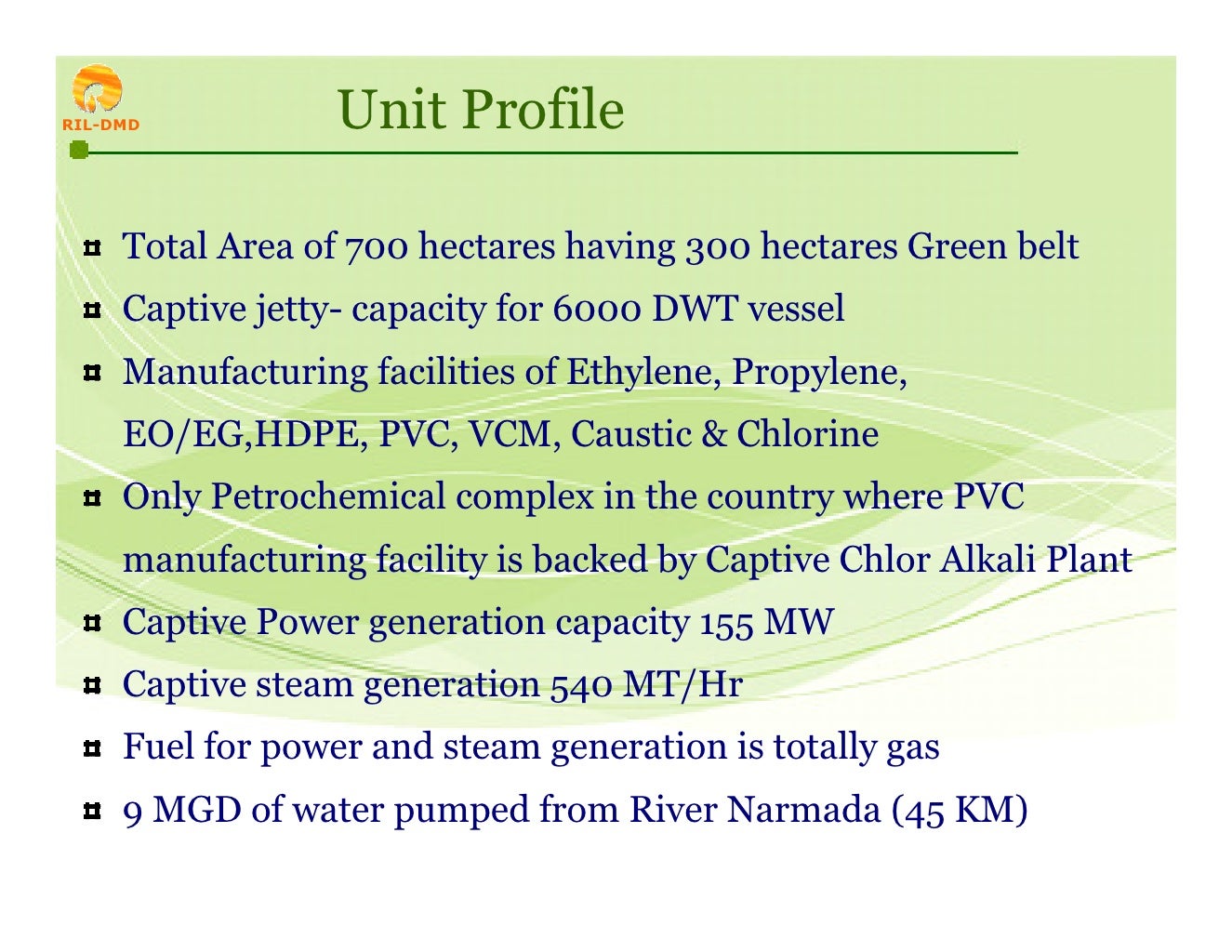Reliance Industries Limited, Dahej