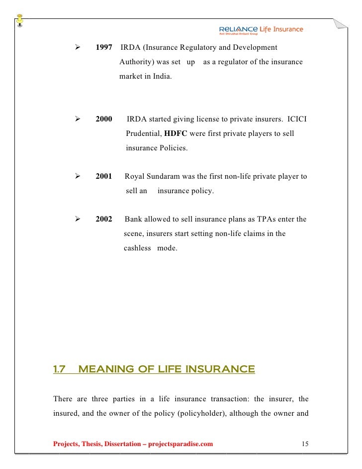 Phd thesis on life insurance