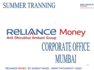 [object Object],SUMMER TRANNING AT CORPORATE OFFICE MUMBAI 
