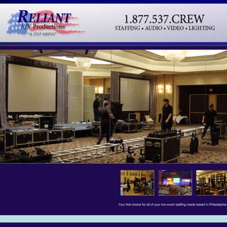 Your first choice for all of your live event staffing needs based in Philadelphia 
