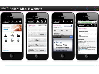 Reliant mobile website