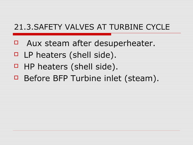 Relief and safety valves for thermal power plants | PPT