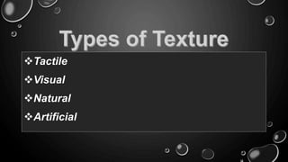 Tactile
Visual
Natural
Artificial
 