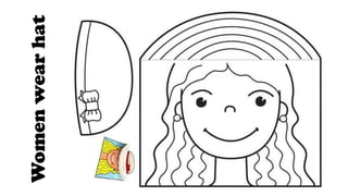 Women
wear
hat
 