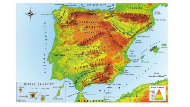 Relief in spain