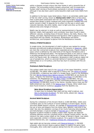 Relief sculpture definition, types, history | PDF