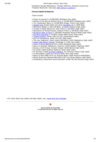 Relief sculpture definition, types, history | PDF