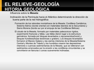 Relieve en cuesta: 