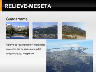 RELIEVE-MESETA Soria  Segovia  Burgos  Toledo  Guadalajara  Ciudad Real  