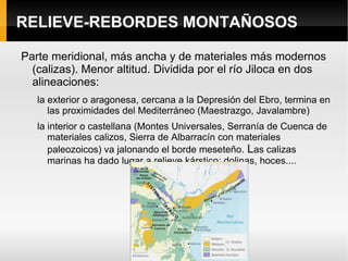 Rama aragonesa (exterior) con Relieve apalachense 