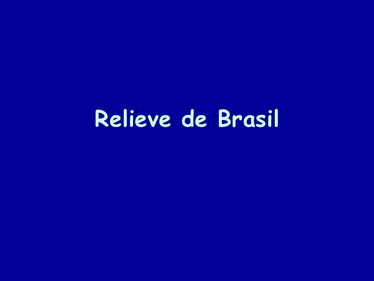 Relieve de brasil