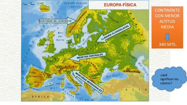 Relieves de Europa