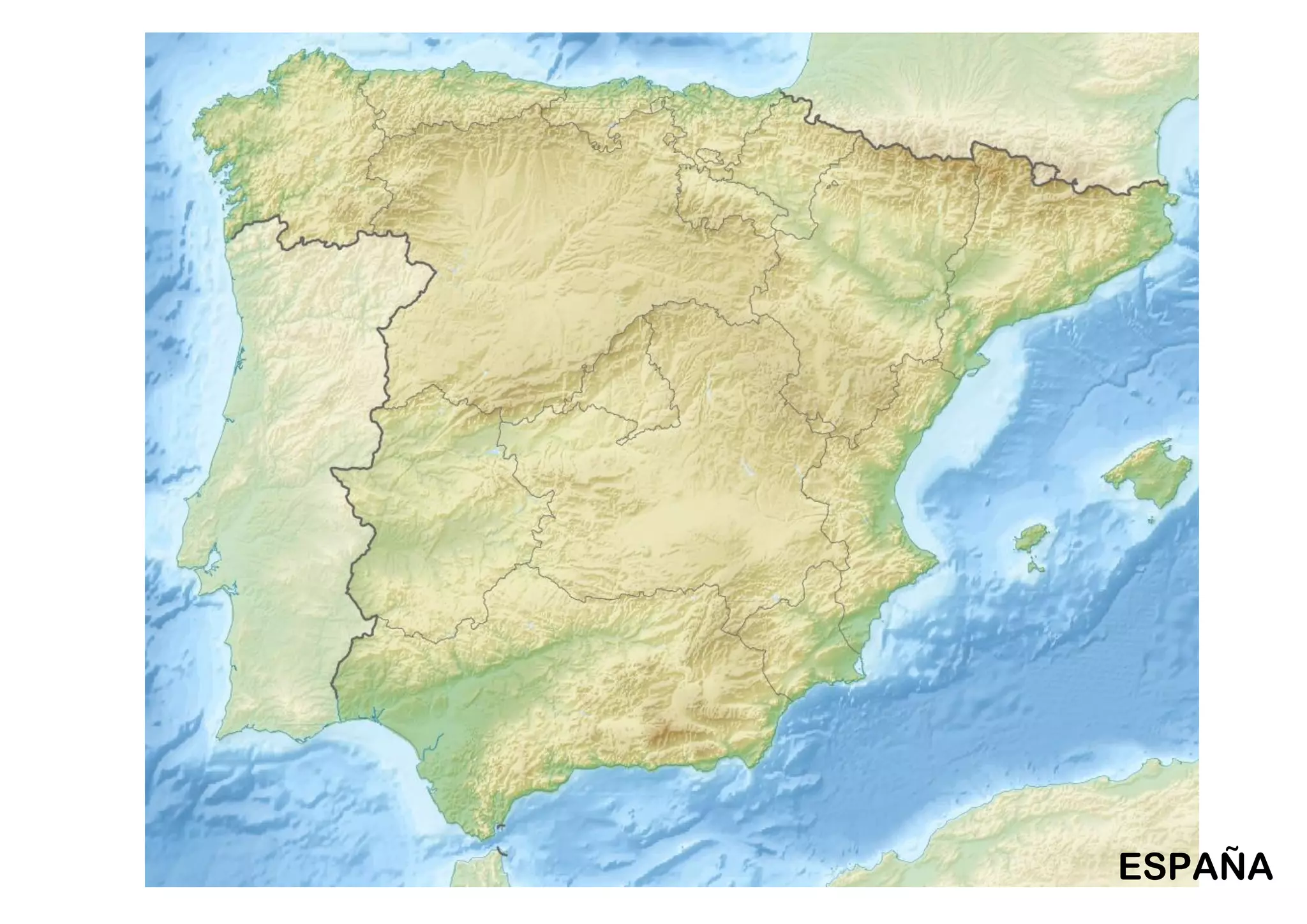 Relieve españa mapas | PPT