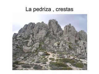 La pedriza , crestas 
 