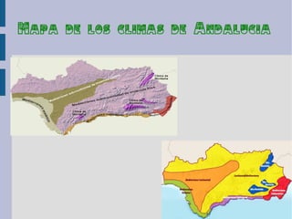 Mapa de los climas de Andalucia
 