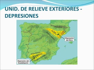 UNID. DE RELIEVE EXTERIORES - DEPRESIONES 