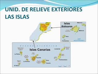 UNID. DE RELIEVE EXTERIORES  LAS ISLAS 