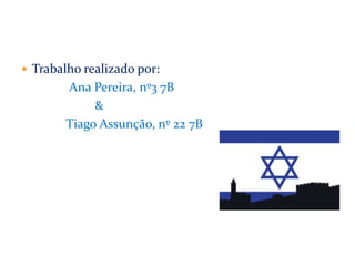  Trabalho realizado por:

Ana Pereira, nº3 7B
&
Tiago Assunção, nº 22 7B

 