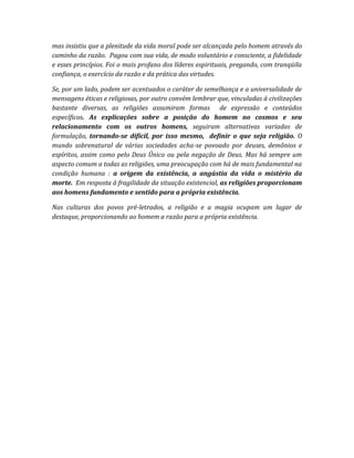 Religiões da  humanidade