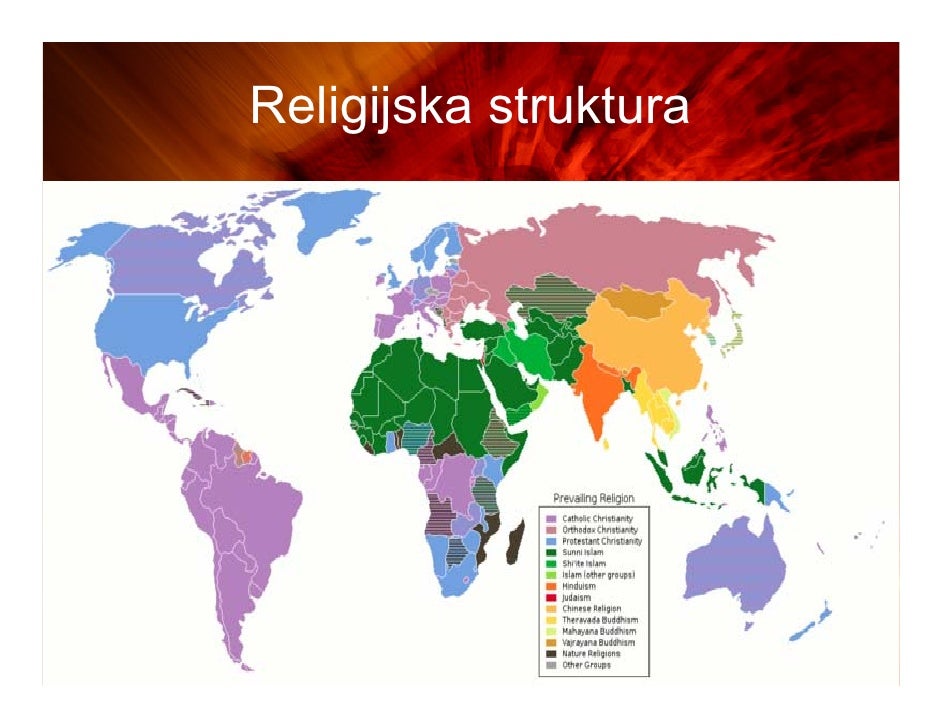 vjerska karta svijeta Religije sveta vjerska karta svijeta