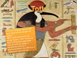 NéftisNéftis é uma divindade da mitologia egípcia. Representava as terras áridas e secas do deserto e a morte.Ela ajudou Ísis a recolher os pedaços de Osíris quando Seth o destruiu.Néftis é a mulher do deus Seth .O seu nome significa "Senhora da Casa" ou "Senhora do Castelo", entende-se como casa o lugar onde Hórus vive.
