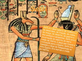 SekhmetNa mitologia egípcia Sekhmet,  é a deusa da guerra e das doenças. O centro do seu culto era na cidade de Mênfis.Muitas vezes é confundida com Bastet.A sua imagem é uma mulher coberta por um véu e cabeça de leoa. Muito temida no antigo Egipto, sendo ela o símbolo da punição de Rá.Rá, o Deus do Sol enviou Sekhmet para destruir os humanos que conspiravam contra ele.