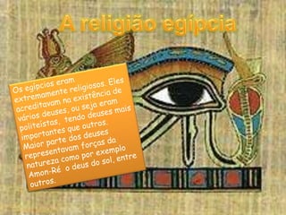 Falar sobre alguns símbolos da religião egípcia