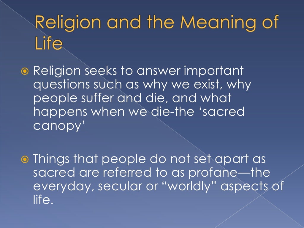 Sociology of Religion