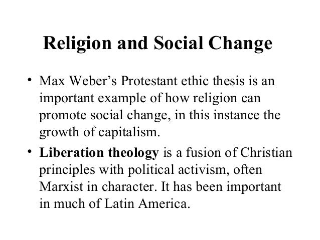 Protestant ethic thesis