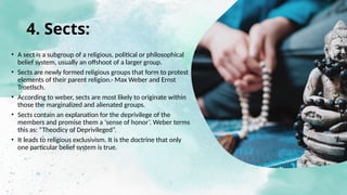 Religious Sects Example RELIGION and society as norms of society.pptx