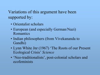 Religion, Culture And Environment