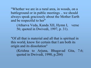 Religion, Culture And Environment