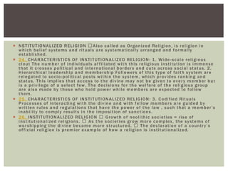 Religion and belief systems | PPTX