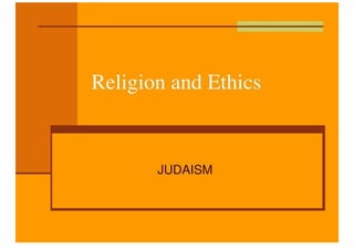 Religion And Ethics