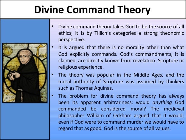 The Divine Command Theory For Moral Guidance