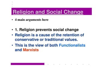 Religion And Social Change