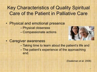 Religion and spirituality in palliative care | PPTX
