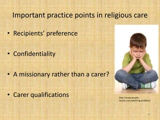 Religion and spirituality in palliative care | PPTX