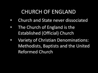 Religion and the church in the UK | PPTX