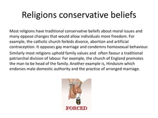 Religion as a conservative force