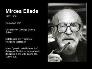 Religion is Sacred: Mircea Eliade