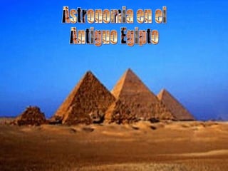Astronomia en el  Antiguo Egipto 