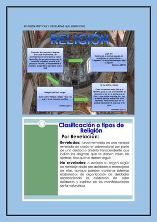 RELIGION MISTICASY REVELADASQUE SIGNIFICA II
 