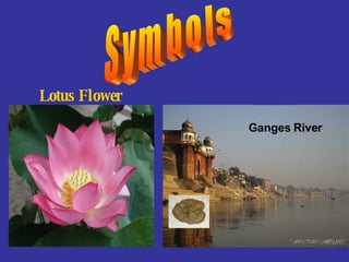 Symbols Ganges River Lotus Flower   