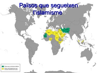 Països que segueixen
     l'islamisme
 